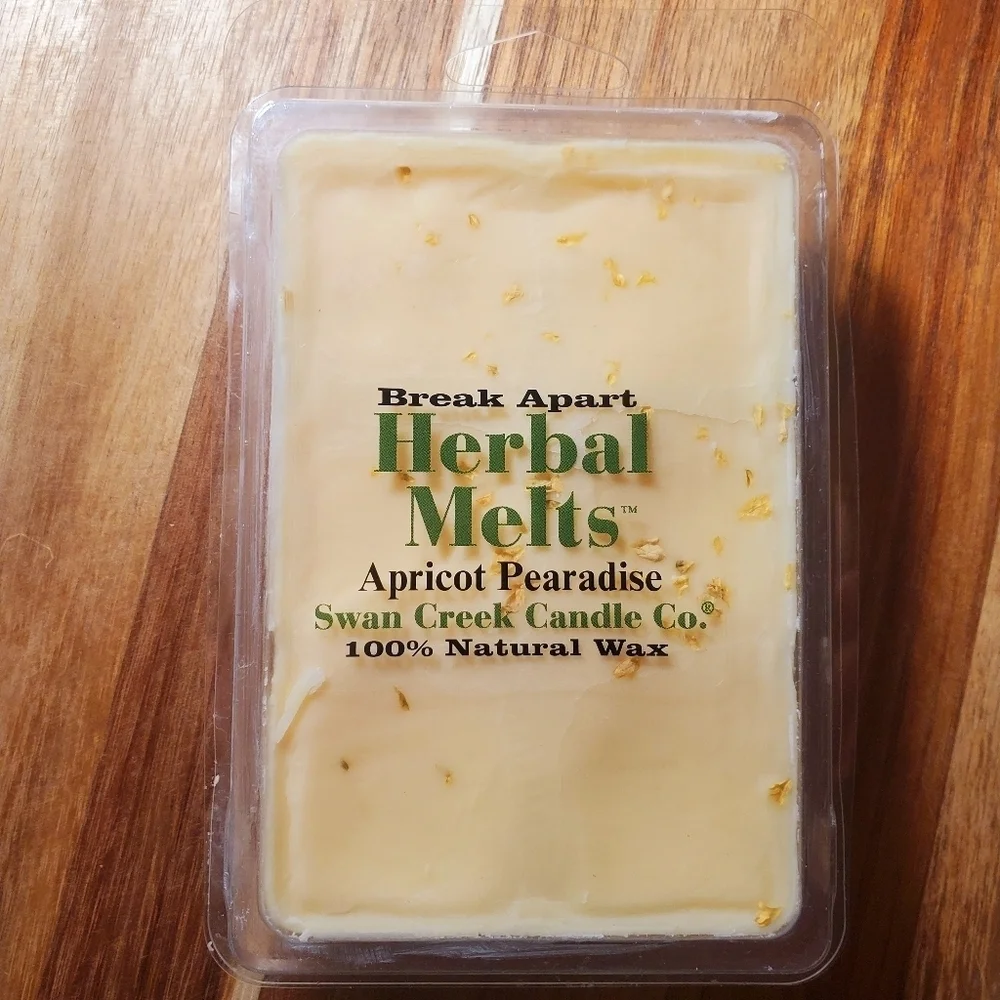 APRICOT PEARDISE by SWAN CREEK CANDLE CO. Herbal Melts 100% Natural Wax 5.25 oz